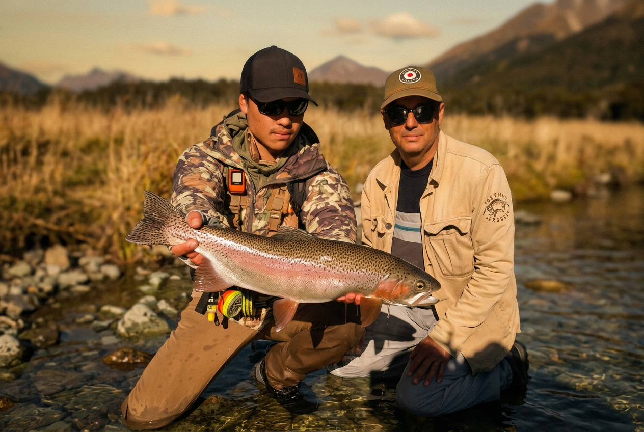 Fly fishing moment 1 — replace with real client photo