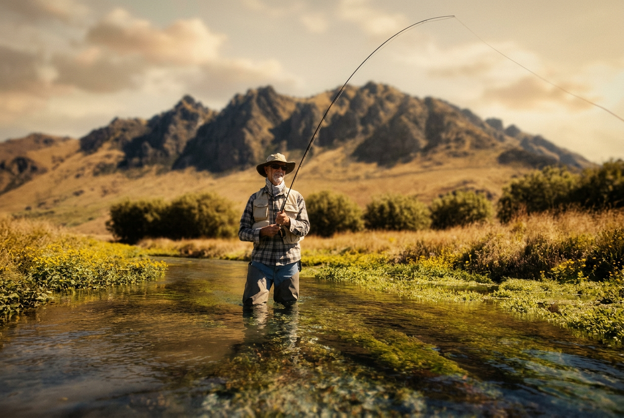 Fly fishing moment 2 — replace with real client photo